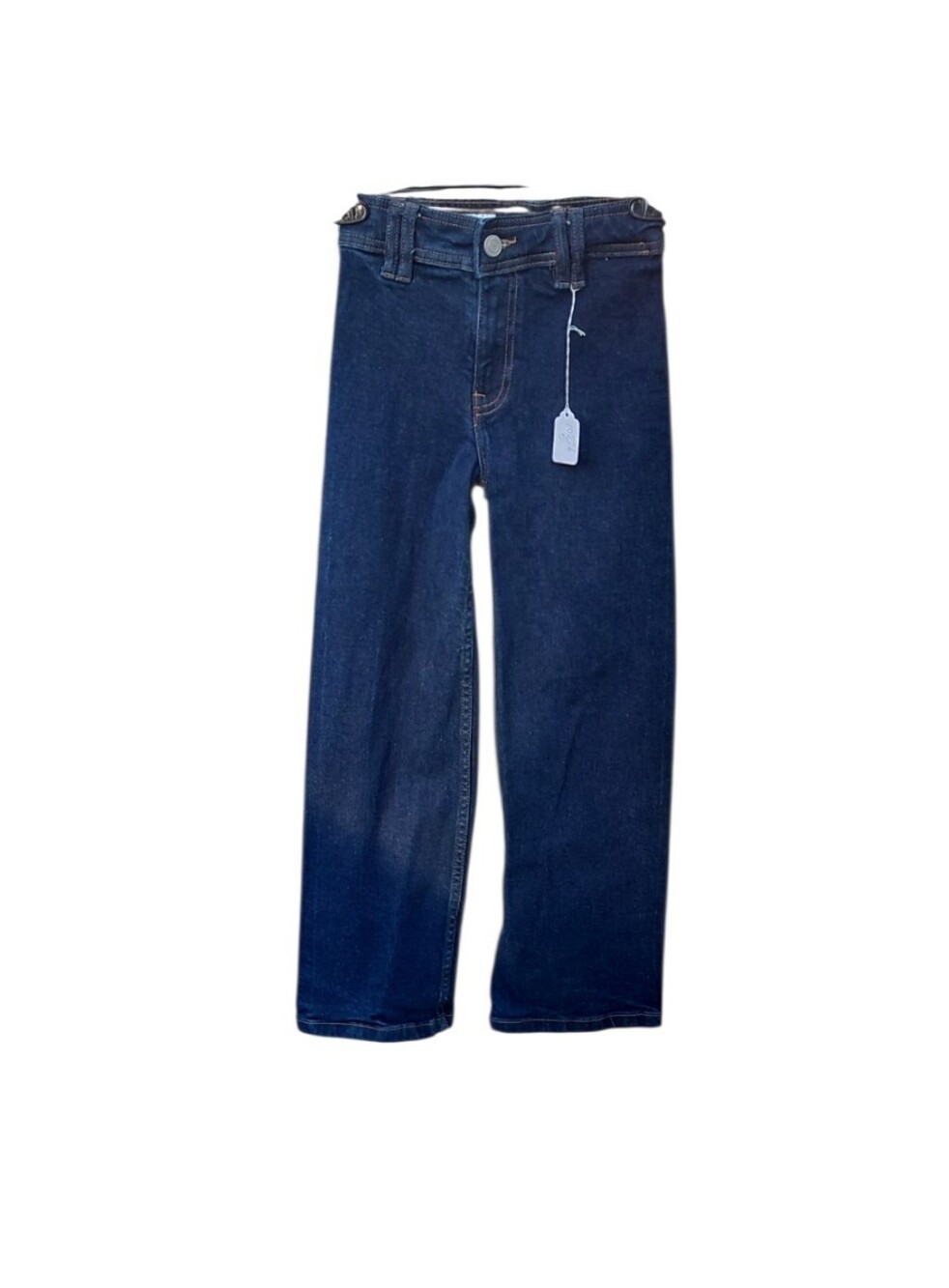 10226B Zara Girls Black Flare Jeans Size  W21"  21" Inseam 9" Rise